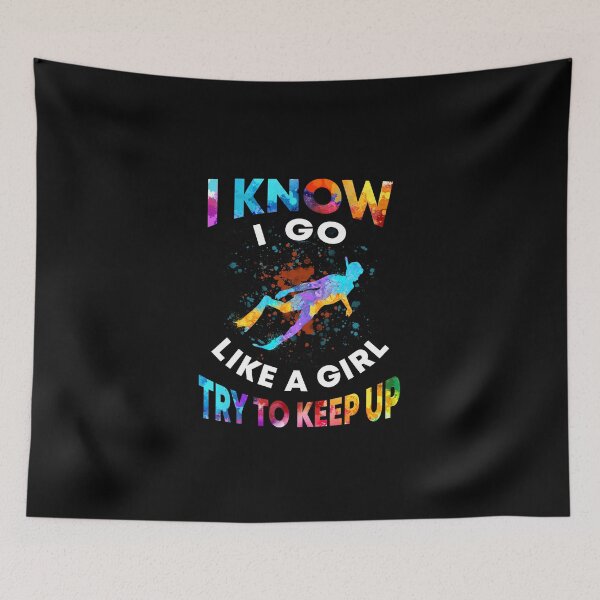 Item preview, Diving - Like A Girl Art designed and sold by HauckClothing.