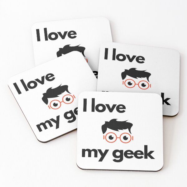 Item preview, I love my geek, smiley face designed and sold by NiceSign.