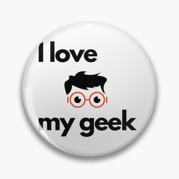 Item preview, I love my geek, smiley face designed and sold by NiceSign.