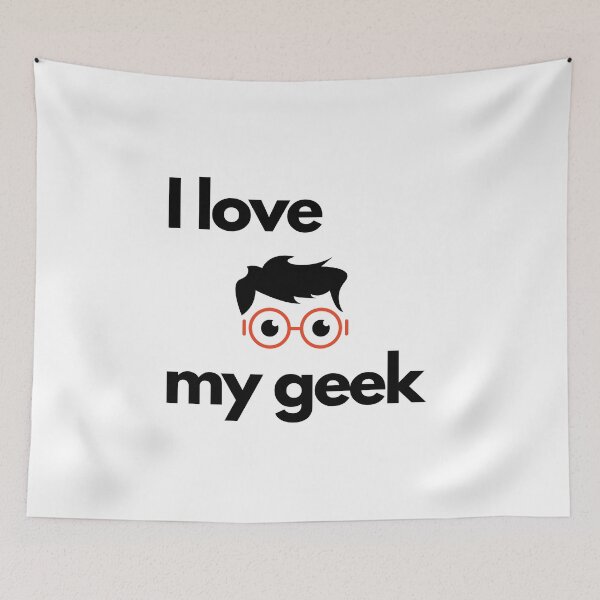 Item preview, I love my geek, smiley face designed and sold by NiceSign.