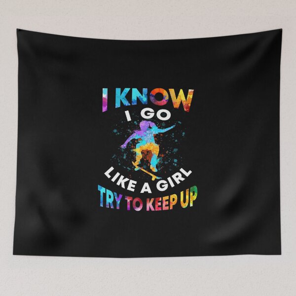 Item preview, Skateboarding - Like A Girl Art designed and sold by HauckClothing.