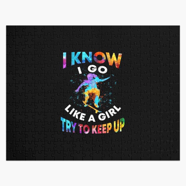 Item preview, Skateboarding - Like A Girl Art designed and sold by HauckClothing.