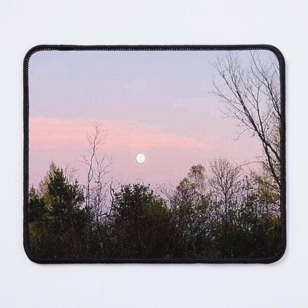 Item preview, Pink moon over the treetop designed and sold by BirdieMama.