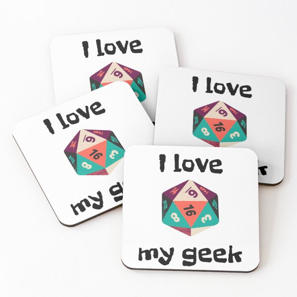 Item preview, I love my geek, cube designed and sold by NiceSign.