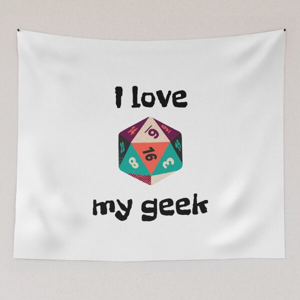 Item preview, I love my geek, cube designed and sold by NiceSign.