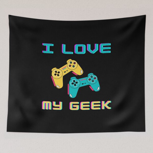 Item preview, I love my geek, gamer designed and sold by NiceSign.