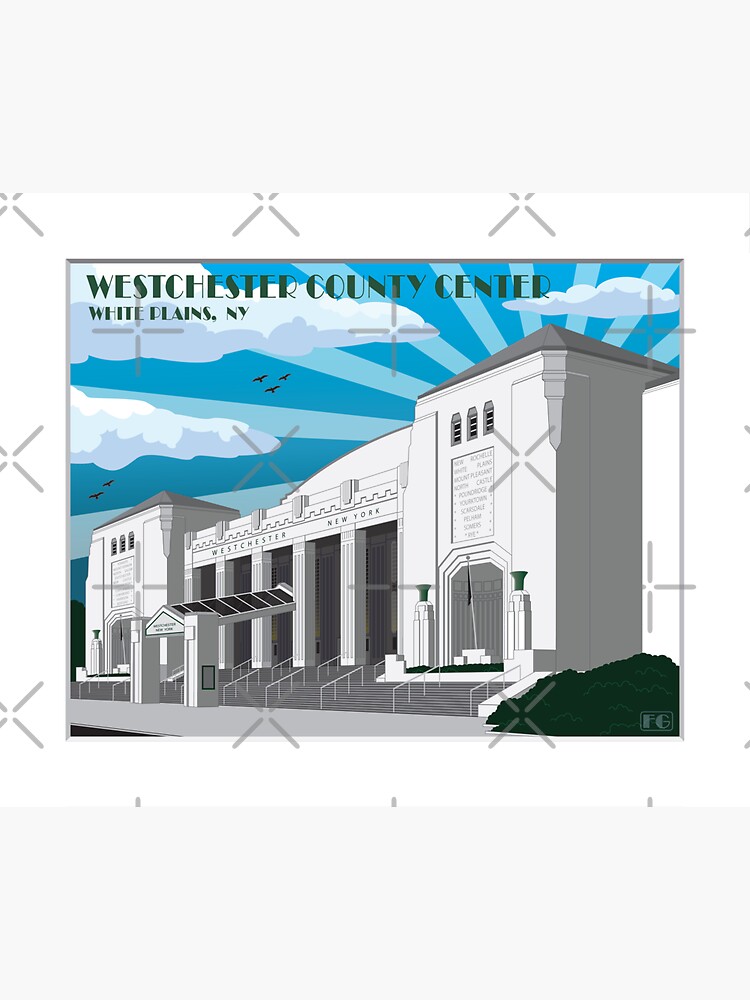 "Westchester County Center Art Deco" Sticker for Sale by