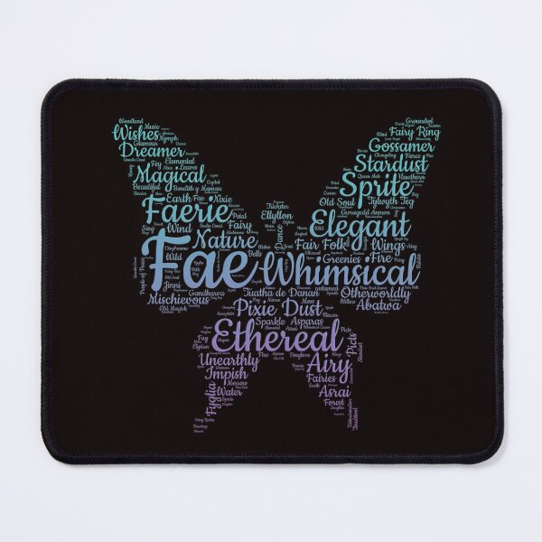 Item preview, Fairycore Aesthetic, Faerie Word Cloud designed and sold by AloraDawnEve.