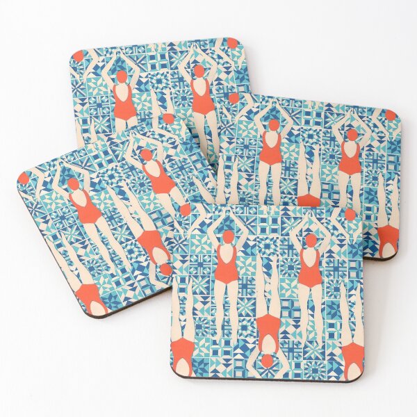 Item preview, Vintage Swimming Art designed and sold by SiouxLove.