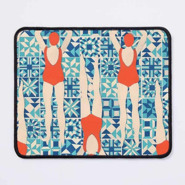 Item preview, Vintage Swimming Art designed and sold by SiouxLove.