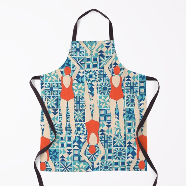 Item preview, Vintage Swimming Art designed and sold by SiouxLove.