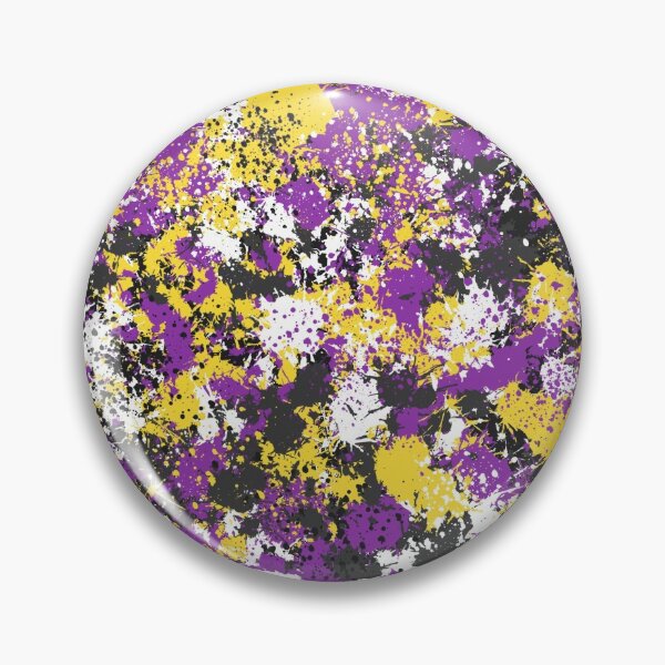 Item preview, Nonbinary Pride Paint Splatter designed and sold by Aroaes.