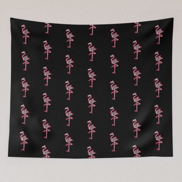 Item preview, Flamingo Skeleton Graphic Illustration designed and sold by WhatWhatDesigns.