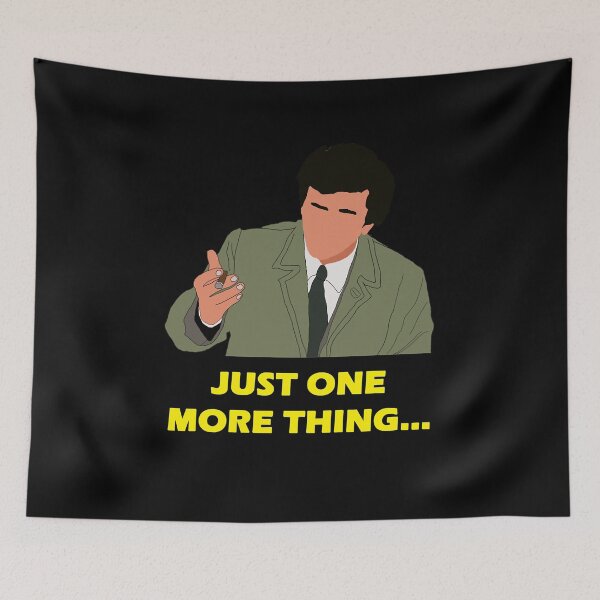 Item preview, Cool Original Detective Insidious And Secret Columbo Just One More Thing Yellow Cute Fan designed and sold by SuzannemiClassy.