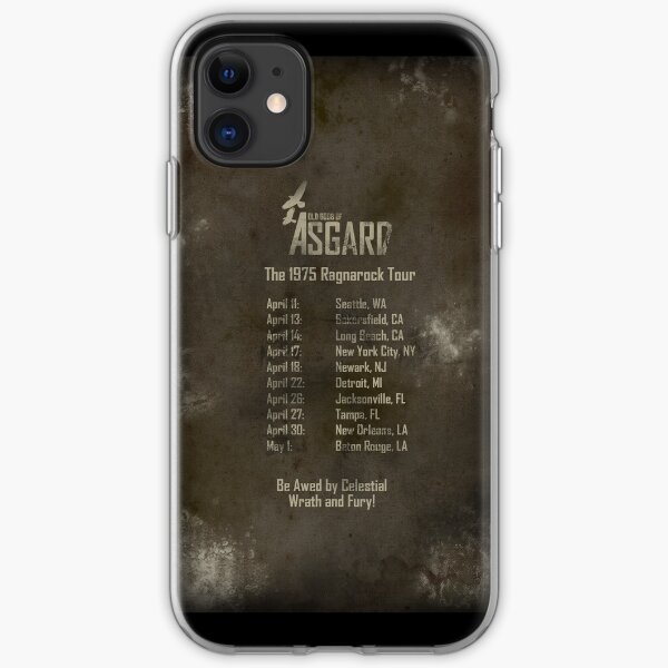 Old Gods of Asgard: Ragnarock Tour Poster iPhone Soft Case