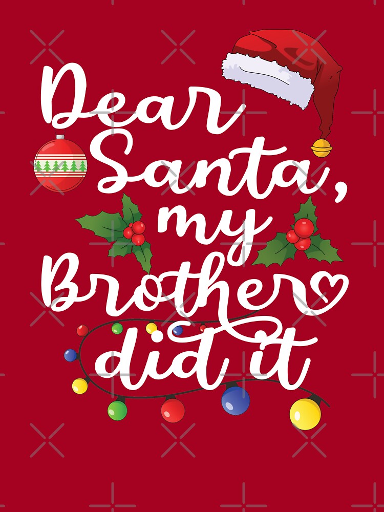 Dear Santa She Did It Funny Christmas Quote Small Christmas Stocking