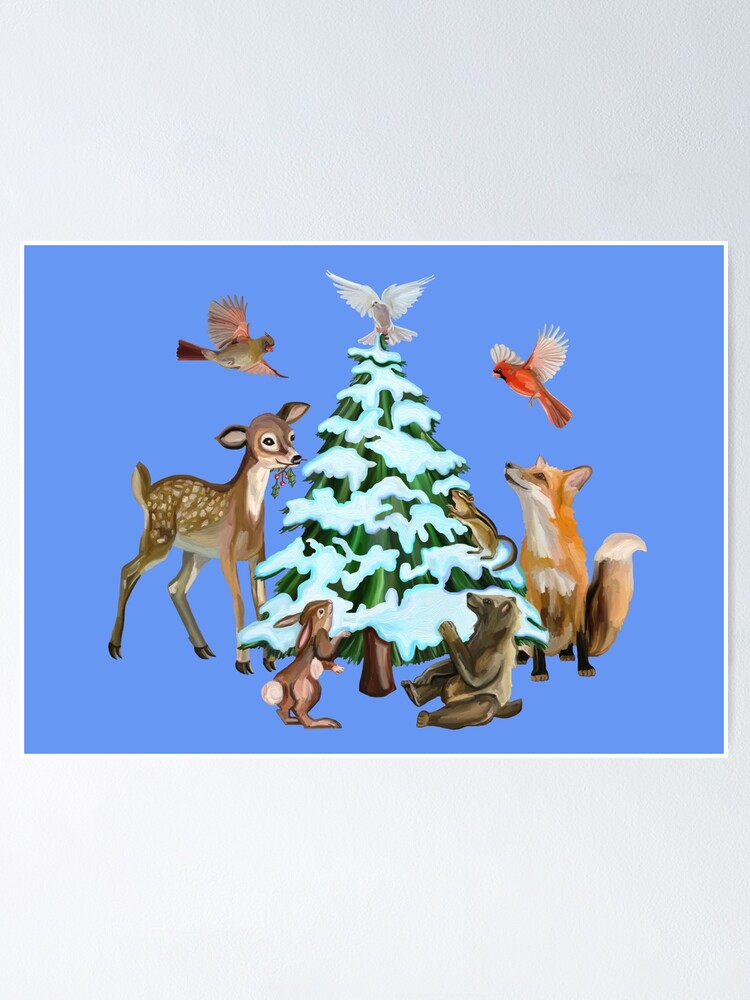 Wood Slice Ornament - Animal Christmas Ornament - Woodland Animals - C –  Willow's Vintage