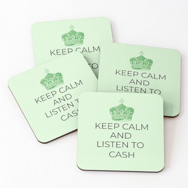 Item preview, Keep Calm and Listen to Cash - Green Crown designed and sold by hardscuffle.