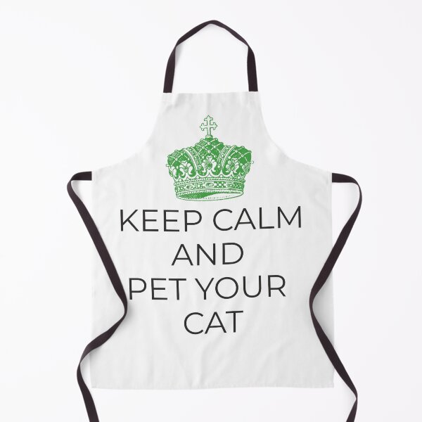 Item preview, Keep Calm and Pet Your Cat - Green crown designed and sold by hardscuffle.