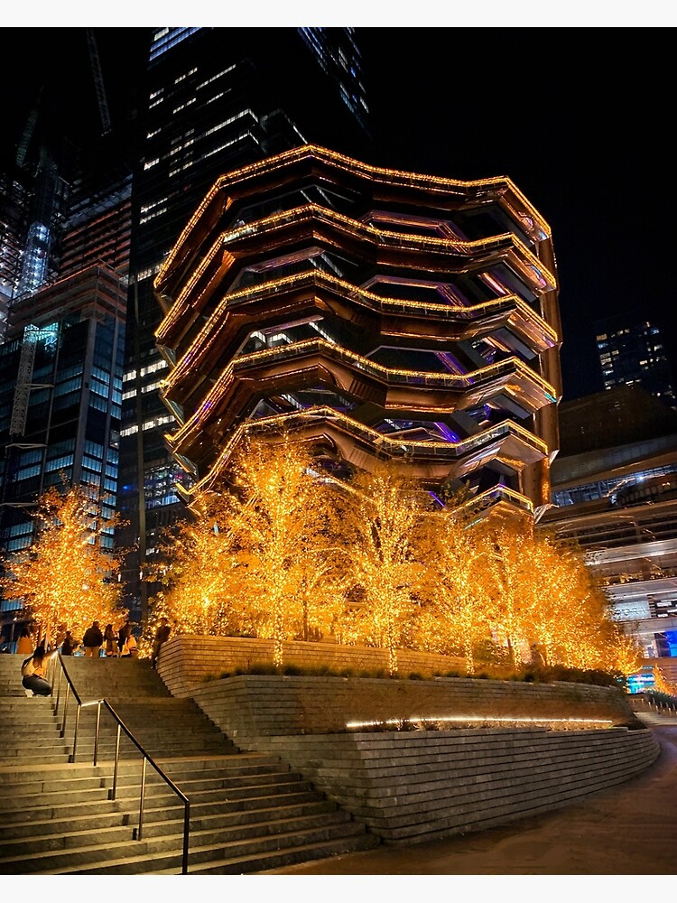 "Vessel at Night, Hudson Yards, NYC" Poster for Sale by ExploreOutdoors