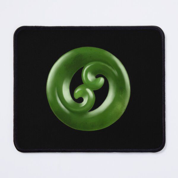 Item preview, Double Koru Pounamu (Greenstone) Design Painted Style designed and sold by TheNativeRose.