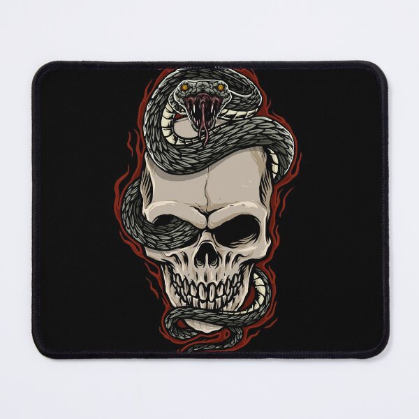 Item preview, skull with snake designed and sold by bisly.