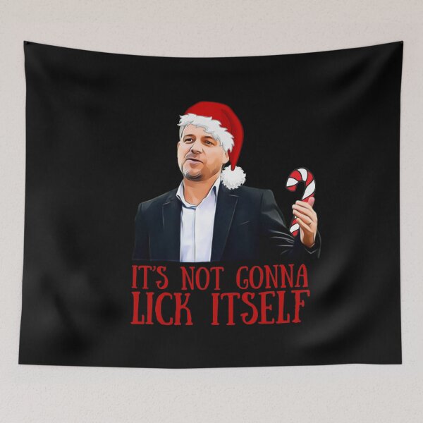 Item preview, It’s not gonna lick itself! Funny | sarcastic Christmas candy cane Brett Sutton!  designed and sold by HROC.