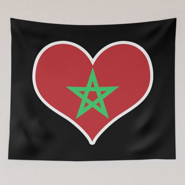 Item preview, Morocco Flag Heart designed and sold by PKHalford.