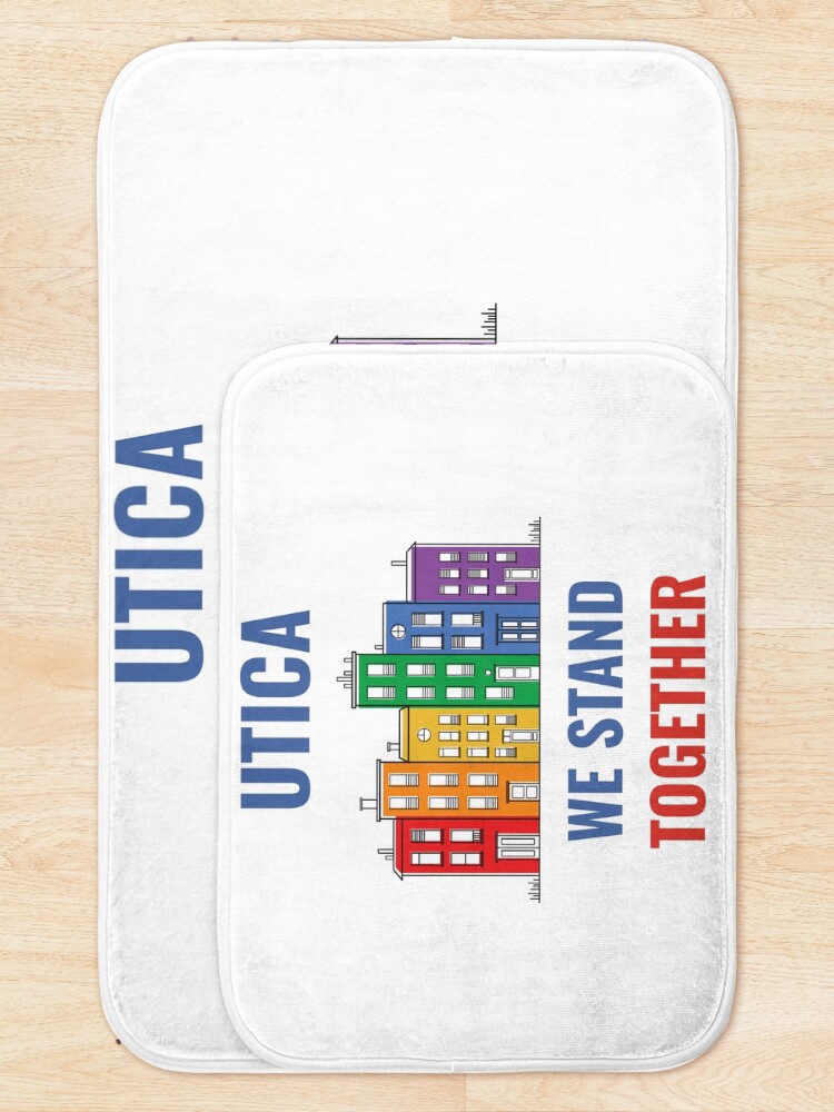 Thumbnail 5 of 6, Bath Mat, UTICA PRIDE designed and sold by techdave.