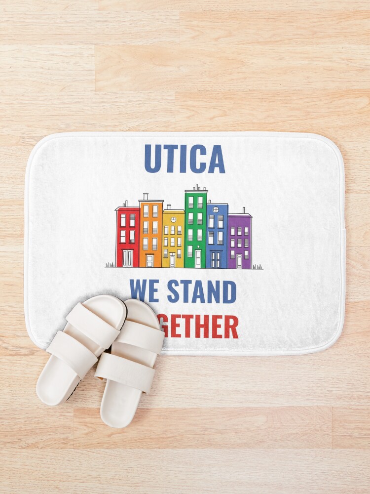 Thumbnail 1 of 6, Bath Mat, UTICA PRIDE designed and sold by techdave.