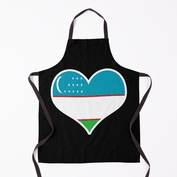Item preview, Uzbekistan Flag Heart designed and sold by PKHalford.