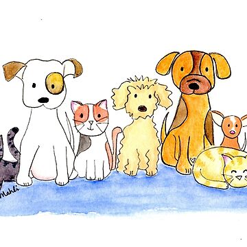 Artwork thumbnail, Furry Friends by Mahli's Artful Whimsy