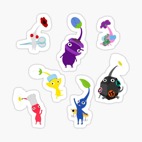 Vista previa del artículo con la obra «Decoración Pikmin», diseñado y vendido por Prizfiz.