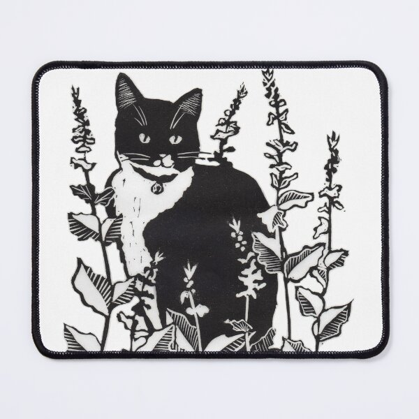 Item preview, Tuxedo Cat in the Flower Garden designed and sold by Diana Garrison.
