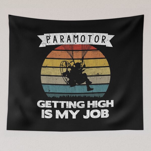 Item preview, Paramotor Pilot Getting High Is My Job print designed and sold by theodoros20.