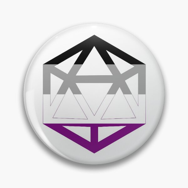 Artikelvorschau, Flagge des asexuellen Stolzes D20 entworfen und verkauft von NovotnyDesigns.