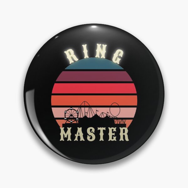 Item preview, Circus Ringmaster - Circus - Ringmaster - Silhouette on Retro Sunset designed and sold by DKA-2ndBoy.