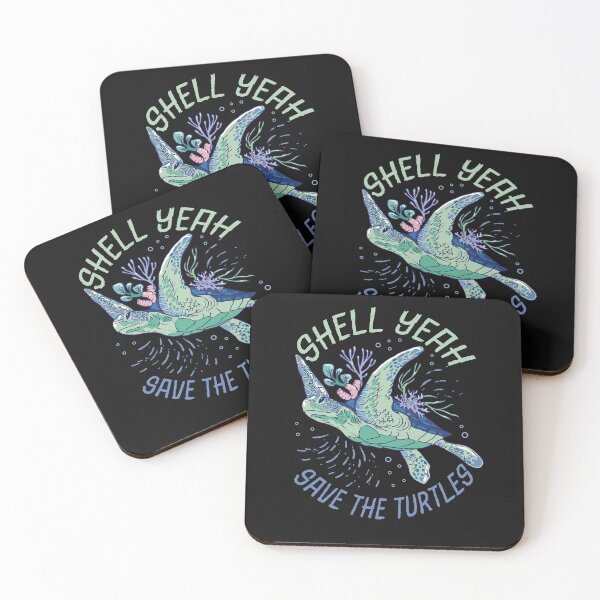 Artikelvorschau, Sea Turtle Shell Yeah Save The Turtles Funny Sea Turtle entworfen und verkauft von TheBlueHeaven.