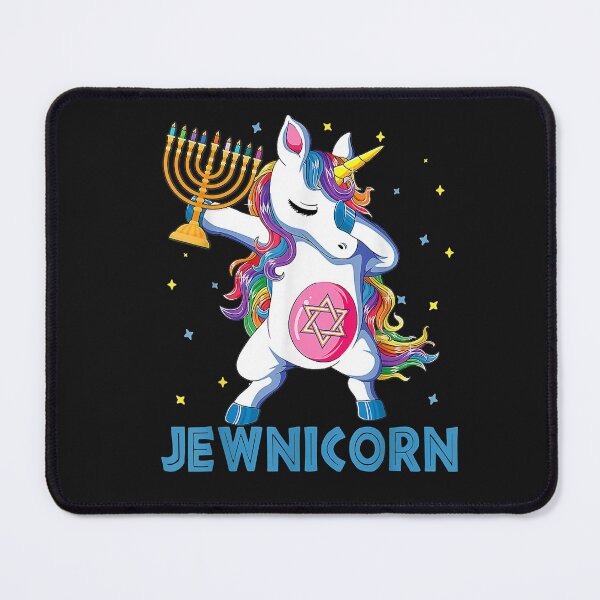 Item preview, Jewnicorn Funny Hanukkah Unicorn Gift Girl Women Pajamas T-Shirt designed and sold by Azim-Stefan.