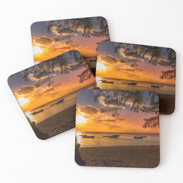 Item preview, tropical sunset on the beach designed and sold by rajeshbac.