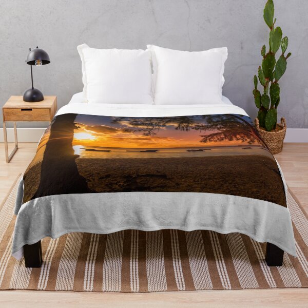 Item preview, tropical sunset on the beach designed and sold by rajeshbac.