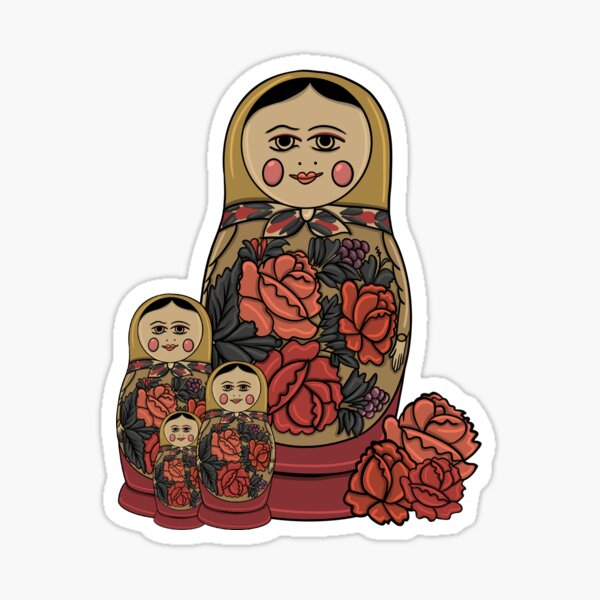 Artikel-Vorschau von russische Puppenmama und 3 Mädchen, designt und verkauft von HGothMoths.