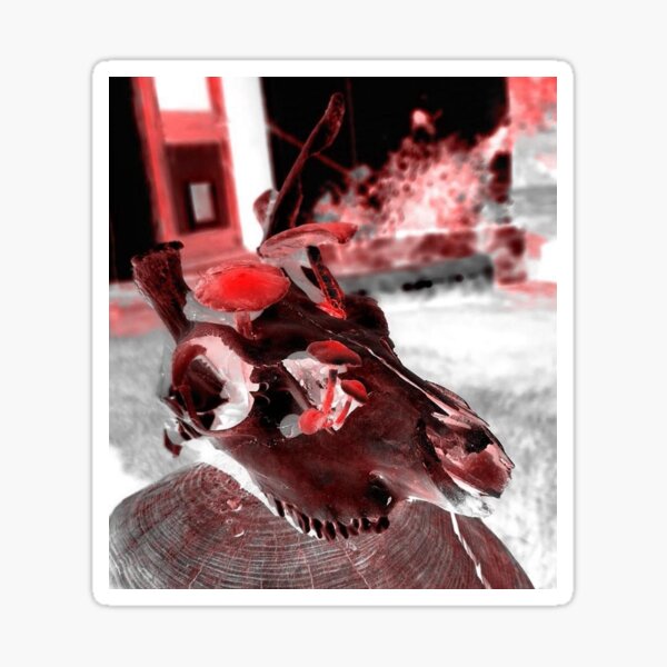 Item preview, Hell dimension Mushroom skull  designed and sold by Demonmushroom.