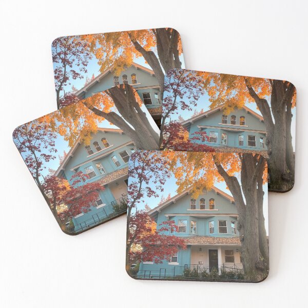 Item preview, Autumn Leaves, Blue House, Brooklyn NYC designed and sold by ExploreOutdoors.