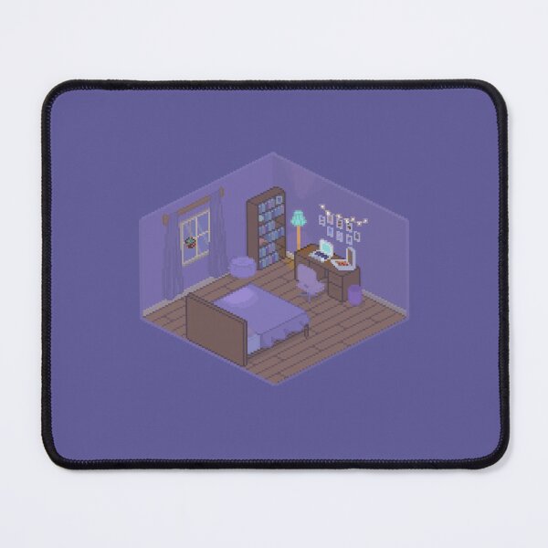 Item preview, Cozy Purple pixel art bedroom designed and sold by tifft.