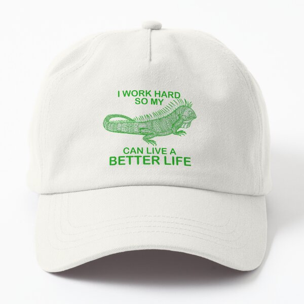Iguana Quotes Dad Hat