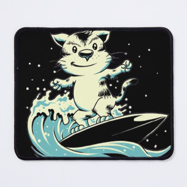 Item preview, Surfing Cat Kitty Surfer designed and sold by VectoMore.