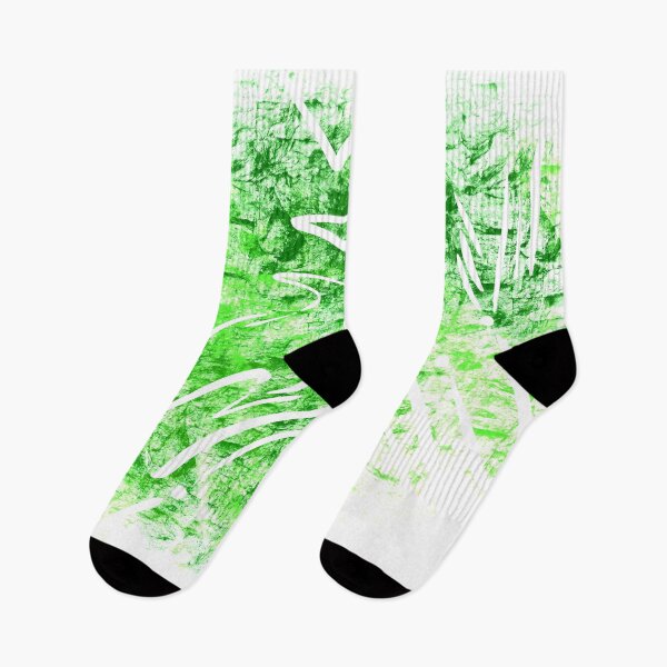 Item preview, Erased Abstract Green on White designed and sold by that5280lady.