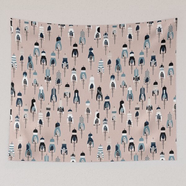 Item preview, Bicycle cute art seamless pink designed and sold by HarleyGarner.