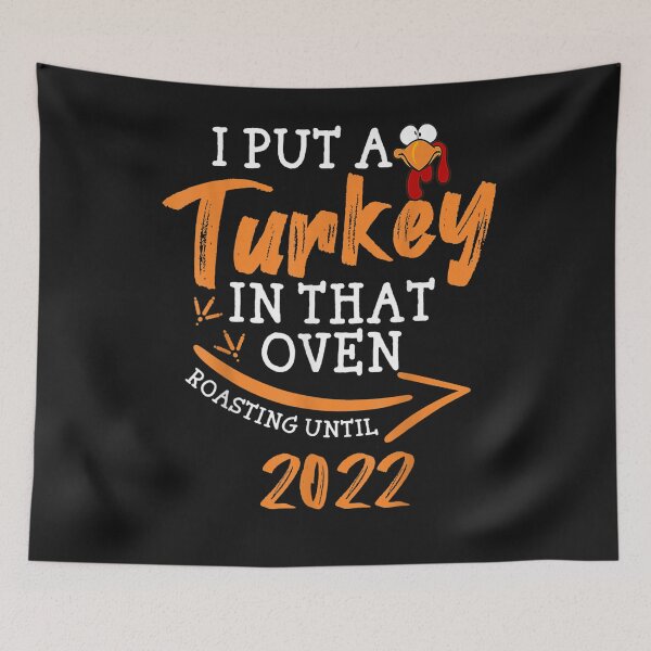 Item preview, I Put A Turkey In That Oven Pregnancy Thanksgiving Dad Man T-Shirt designed and sold by Azim-Stefan.